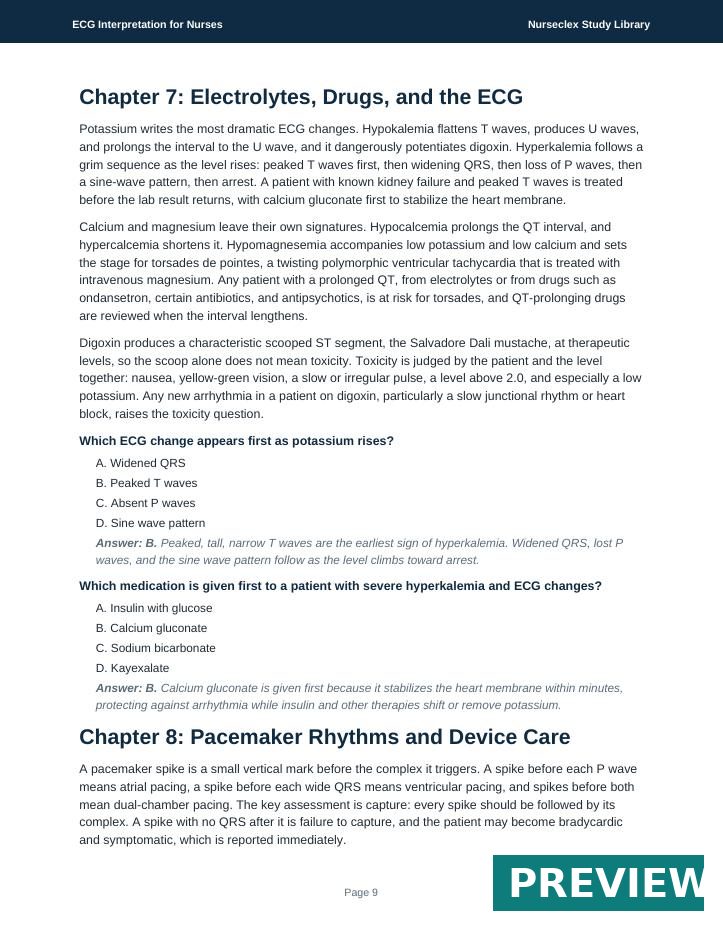 ECG Interpretation for Nurses - Page 9