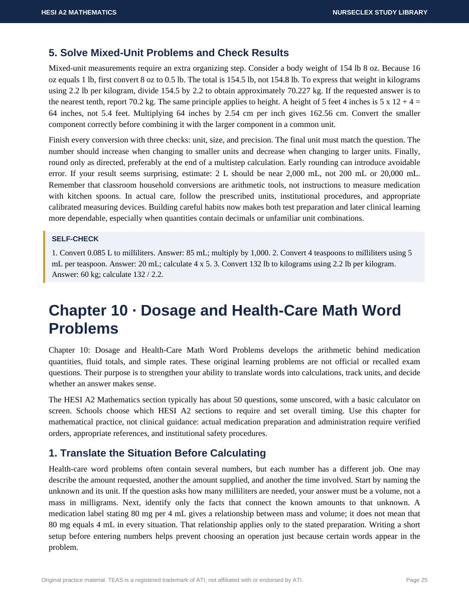 HESI A2 Mathematics: Complete Study Guide and Practice - Page 25