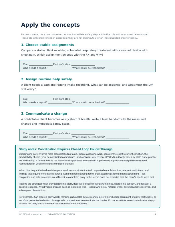 NCLEX-PN 2026 Safe Care & Clinical Judgment Workbook - Page 4